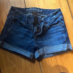 American Eagle Outfitters Dark Blue Jean Shorts